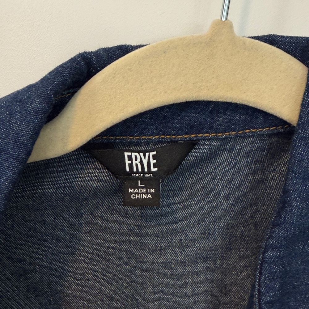 Frye Indigo Denim Shirt Dress - Picture 2 of 3